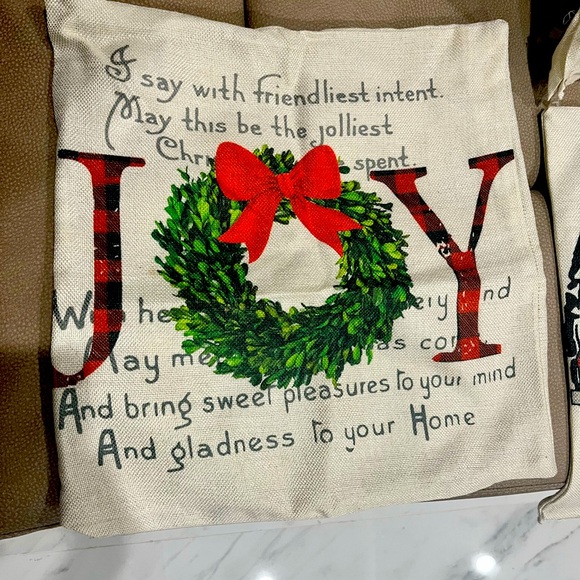 Ywlake Christmas Pillow Cover 16x16 Set of 4, Decorative Buffalo Check Plaid - Picture 3 of 6